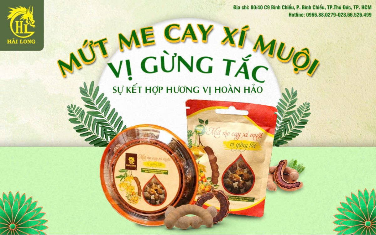 MỨT ME CAY XÍ MUỘI VỊ GỪNG TẮC - SỰ KẾT HỢP HƯƠNG VỊ HOÀN HẢO